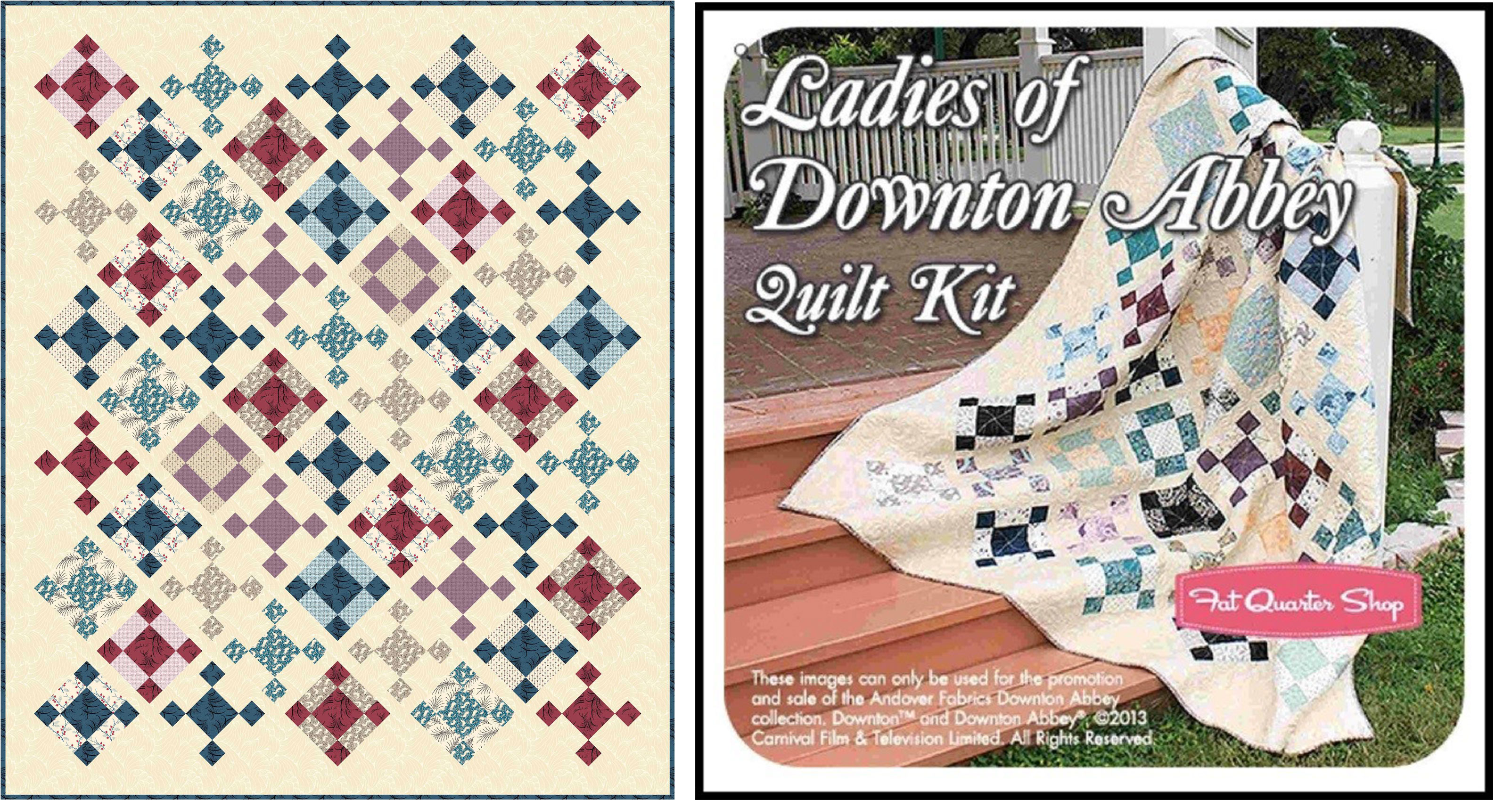 The Designing Of A Downton Abbey Quilt A Guest Post By Tiffany Hayes Andover Fabrics Blog